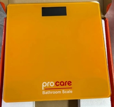 Picture of Digital weighing machine with room temperature display for human body weight (various colors) - weight machine