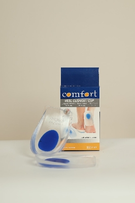 Picture of Gel Heel Cup Pads - 1 Pair for Comfort and Support Silicon Heel Pad Foot Care