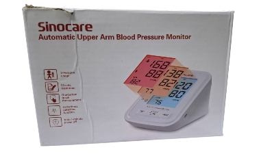 Picture of Sinocare BA-823 Blood Pressure Monitor Upper Arm, Ergonomic Design With Voice Function, LCD Display  Sinoheart Electronic Digital Blood Pressure Machine / BP Monitor - Sinocare
