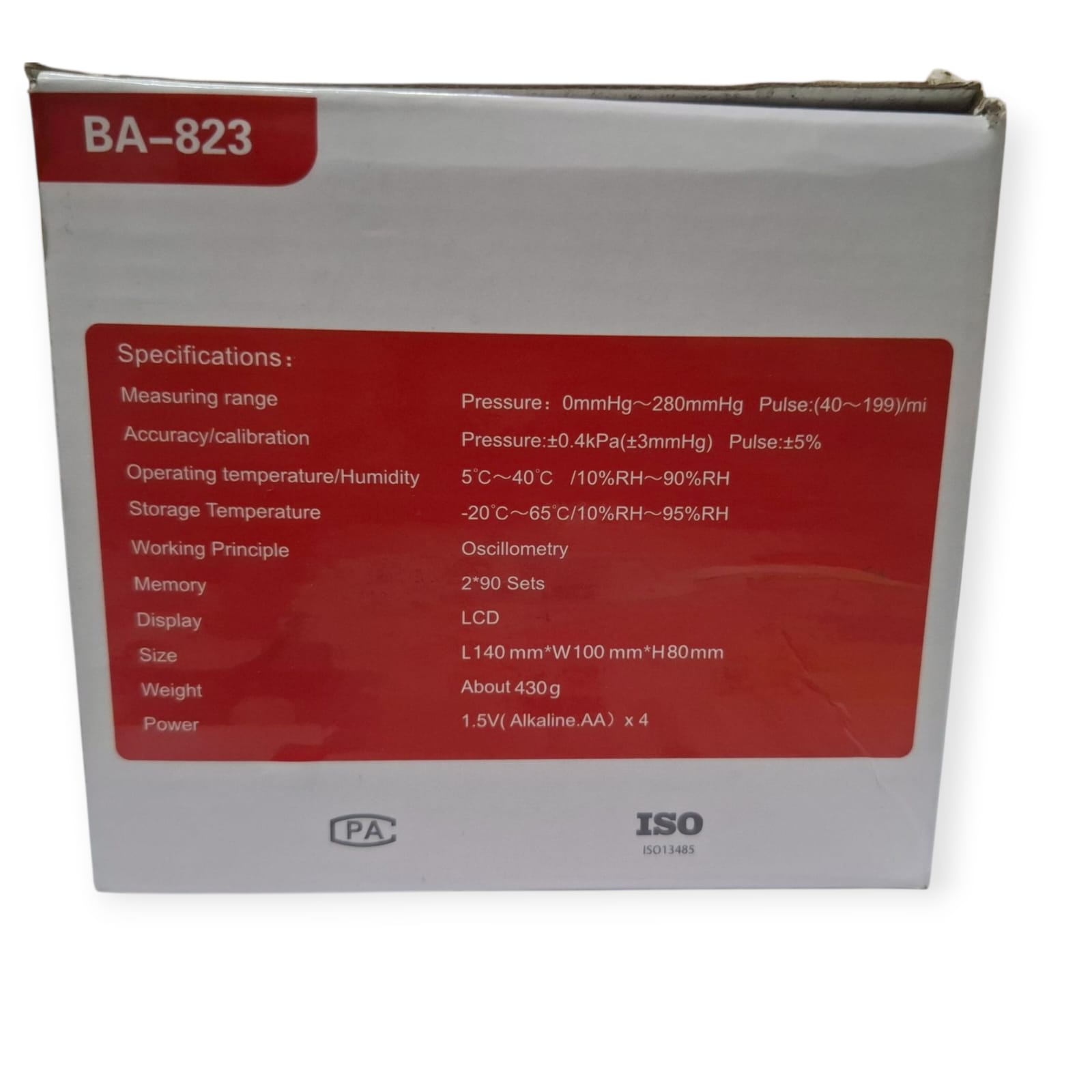 Picture of Sinocare BA-823 Blood Pressure Monitor Upper Arm, Ergonomic Design With Voice Function, LCD Display  Sinoheart Electronic Digital Blood Pressure Machine / BP Monitor - Sinocare