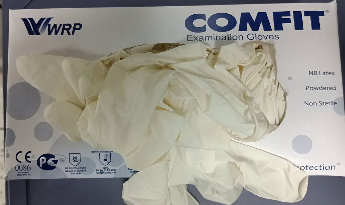 Picture of Comfit Examination Gloves 100Pcs/Box Comfit examination hand gloves 100%original 100pcs full feel box - be safe