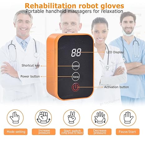 Picture of Rehabilitation Robotic Gloves,Stroke Therapy Equipment for Adults,Hand Rehabilitation Robot Gloves,Stroke Recovery