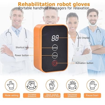 Picture of Rehabilitation Robotic Gloves,Stroke Therapy Equipment for Adults,Hand Rehabilitation Robot Gloves,Stroke Recovery