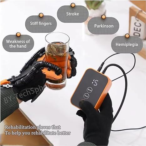 Picture of Rehabilitation Robotic Gloves,Stroke Therapy Equipment for Adults,Hand Rehabilitation Robot Gloves,Stroke Recovery