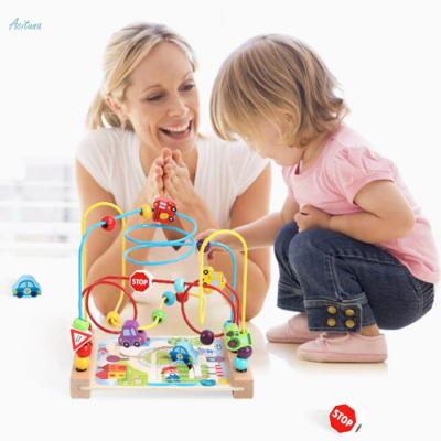Picture of Wooden Bead Maze Toys Sensory Skills Developmental for Baby Birthday Gifts