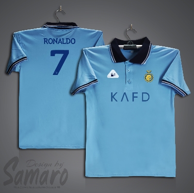 Picture of Al-Nassr Short Sleeve Polo Football Jersey For Men - Ronaldo 7 Polo Jersey - Al Nassr Jersey