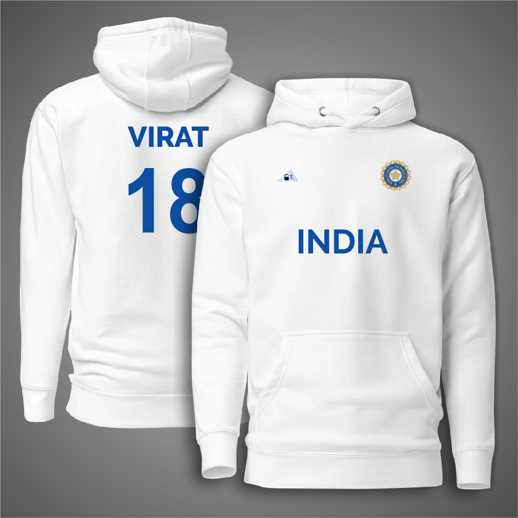 Picture of India Cricket Hoodies For Man - Virat 18 Premium Hoodies For Man - India Hoodies