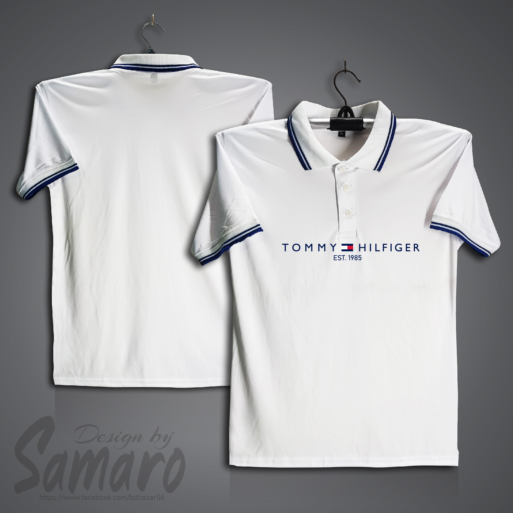 Picture of Tommy Hilfige Short Sleeve Polo Jersey For Men - Polo t Shirt for Men - Tommy Hilfige Jersey