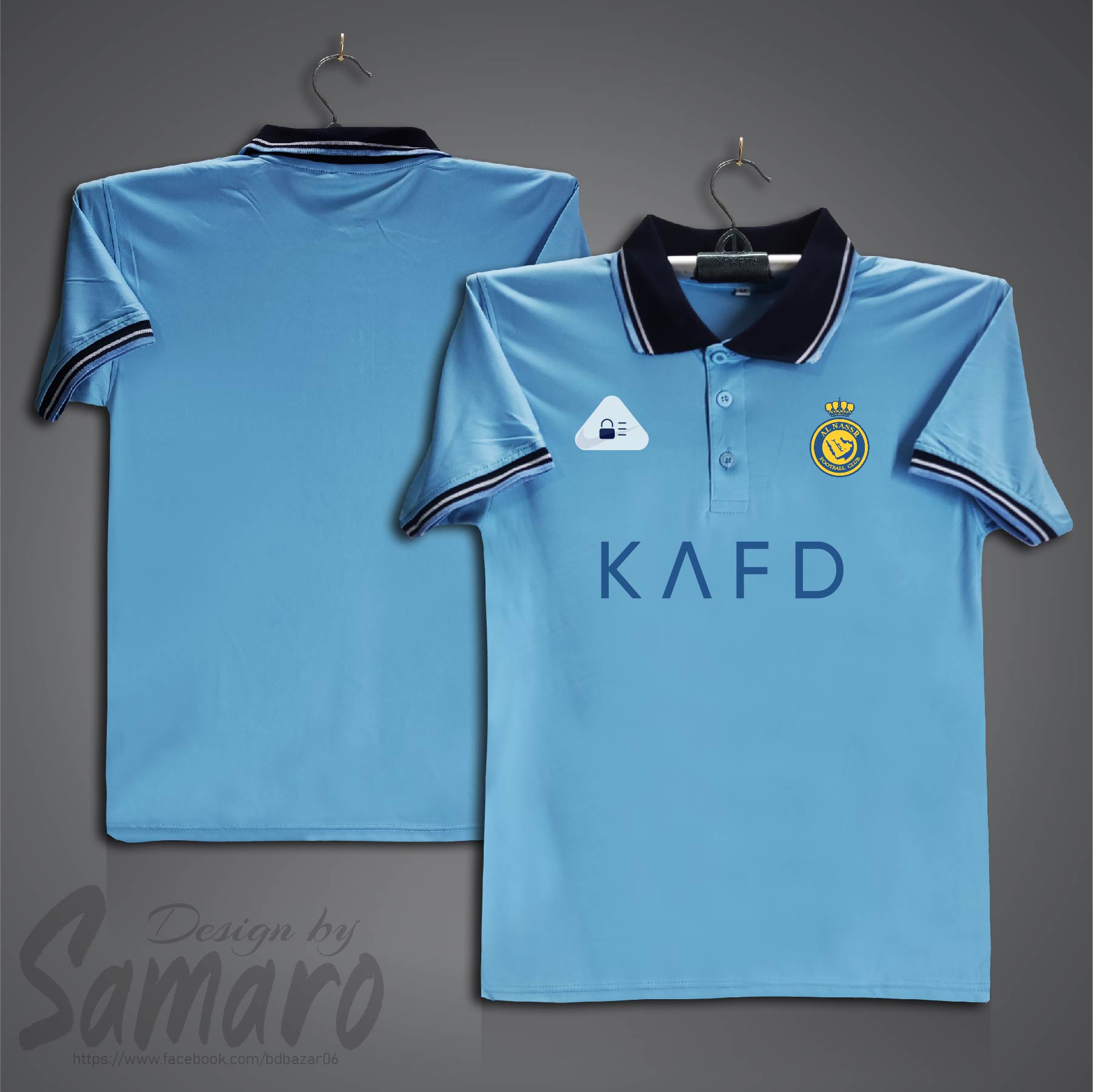Picture of Al-Nassr Short Sleeve Polo Football Jersey For Men - PP Micro Collar Polo Jersey - Al Nassr Jersey