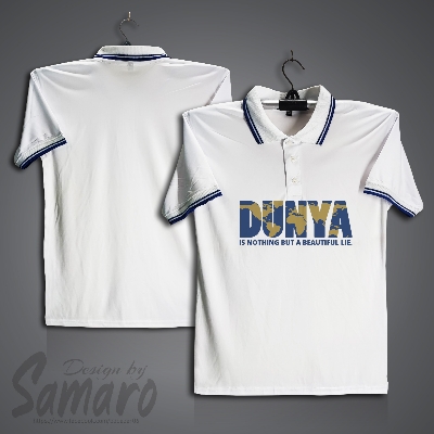Picture of Dunya Short Sleeve Polo Jersey For Men - PP Micro Polo T Shirt For Men - Islamic Polo Jersey