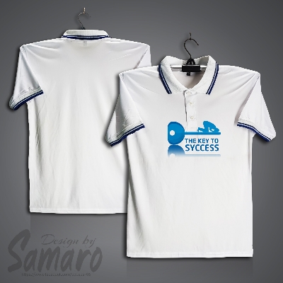 Picture of The Key to Syccess Short Sleeve Polo Jersey For Men - PP Micro Polo T Shirt For Men - Islamic Polo Jersey