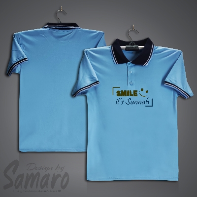 Picture of Smile it's Sunah Short Sleeve Polo Jersey For Men - PP Micro Polo T Shirt For Men - Islamic Polo Jersey