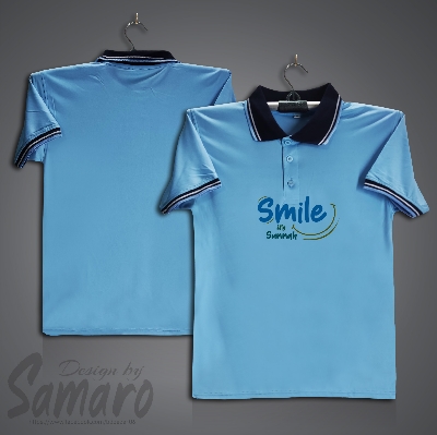 Picture of Smile it's Sunnah Short Sleeve Polo Jersey For Men - PP Micro Polo T Shirt For Men - Islamic Polo Jersey