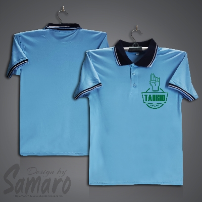 Picture of Tauhid Short Sleeve Polo Jersey For Men - PP Micro Polo T Shirt For Men - Islamic Polo Jersey