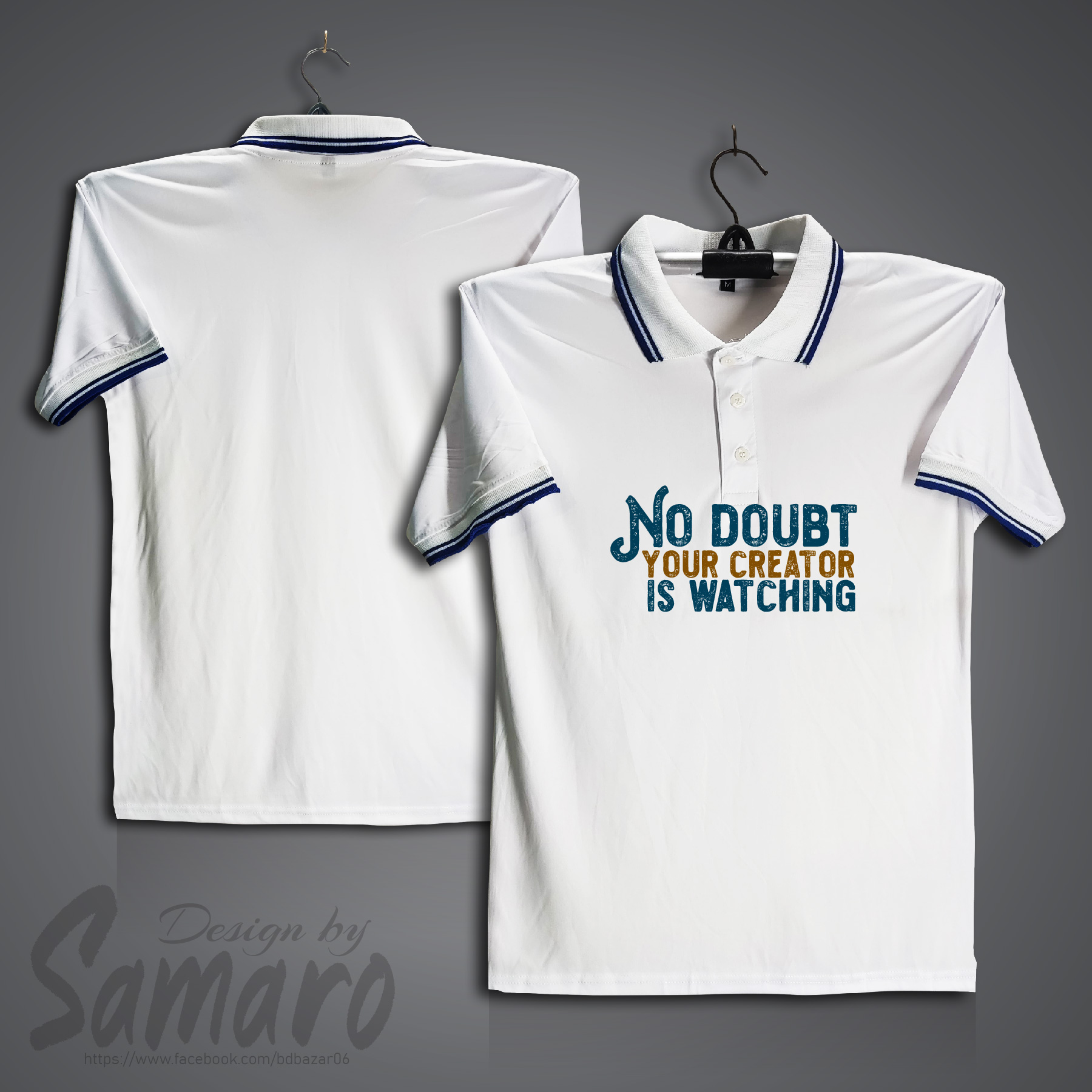 Picture of No Doubt Short Sleeve Polo Jersey For Men - PP Micro Polo T Shirt For Men - Islamic Polo Jersey