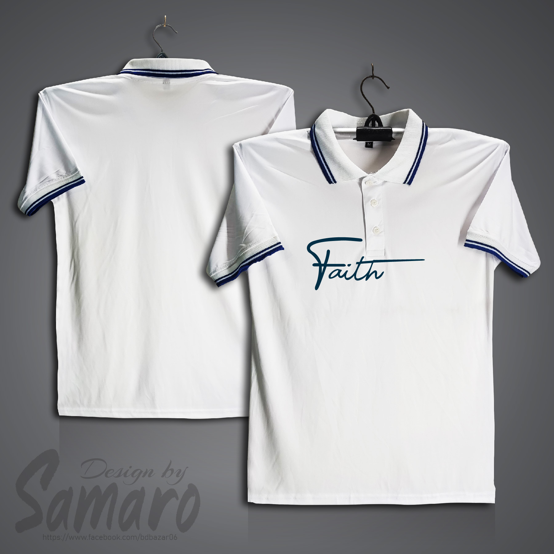 Picture of Faith Short Sleeve Polo Jersey For Men - PP Micro Polo T Shirt For Men - Islamic Polo Jersey