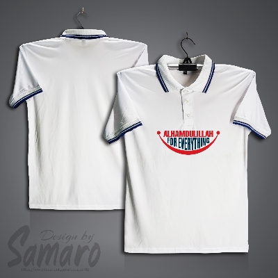 Picture of Alhamdulillah for Everything Short Sleeve Polo Jersey For Men - PP Micro Polo T Shirt For Men - Islamic Polo Jersey