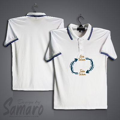 Picture of Give Salam Take Salam Short Sleeve Polo Jersey For Men - PP Micro Polo T Shirt For Men - Islamic Polo Jersey