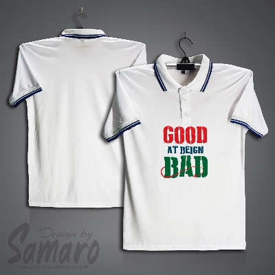 Picture of Good at Being Bad Short Sleeve Polo Jersey For Men - PP Micro Polo T Shirt For Men - Islamic Polo Jersey