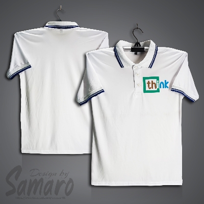 Picture of Think Short Sleeve Polo Jersey For Men - PP Micro Polo T Shirt For Men - Think Polo Jersey