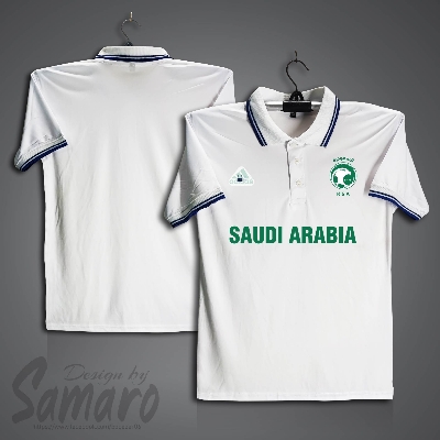 Picture of Saudi Aribia Short Sleeve Polo Football Jersey For Men - PP Micro Collar Polo Jersey - Saudi Jersey