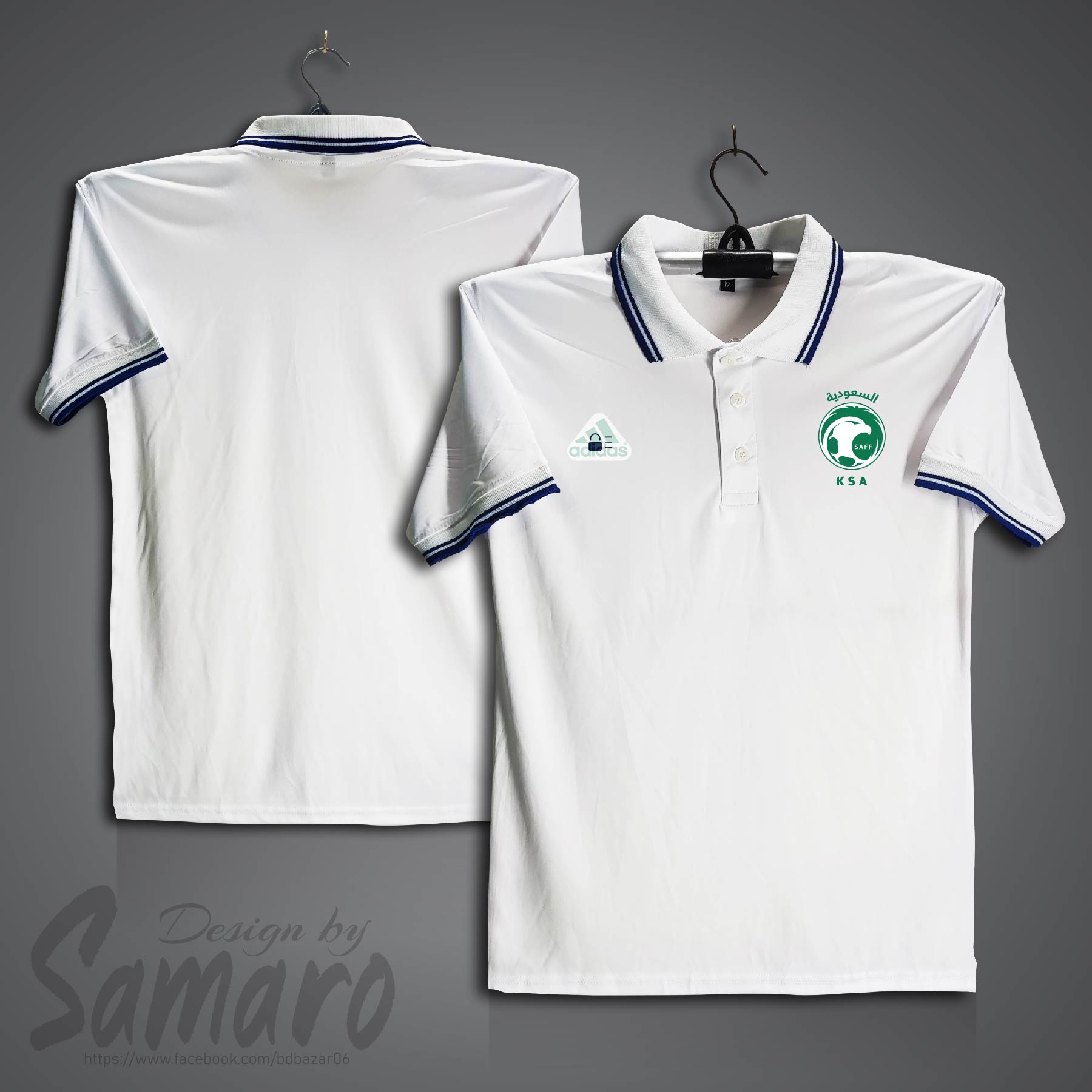 Picture of Saudi Aribia Short Sleeve Polo Football Jersey For Men - PP Micro Collar Polo Jersey - Saudi Jersey