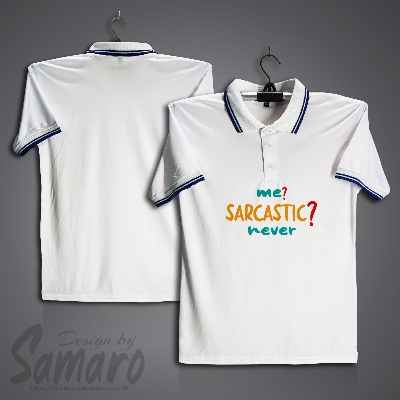 Picture of Me Sarcastic Never Short Sleeve Polo Jersey For Men - PP Micro Polo T Shirt For Men - Never Polo Jersey