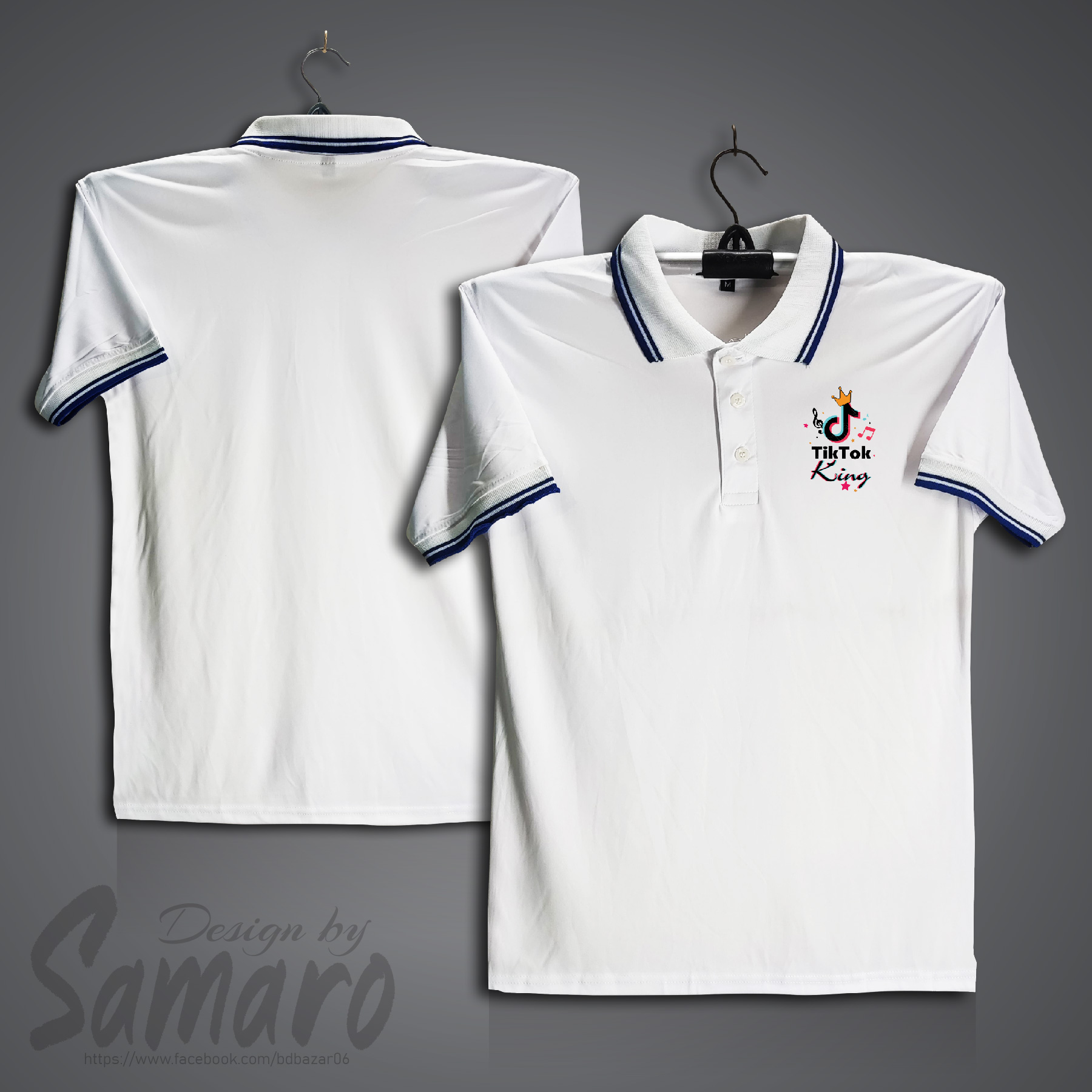 Picture of Tiktok King Short Sleeve Polo Jersey For Men - Polo t Shirt for Men - Tiktok Jersey