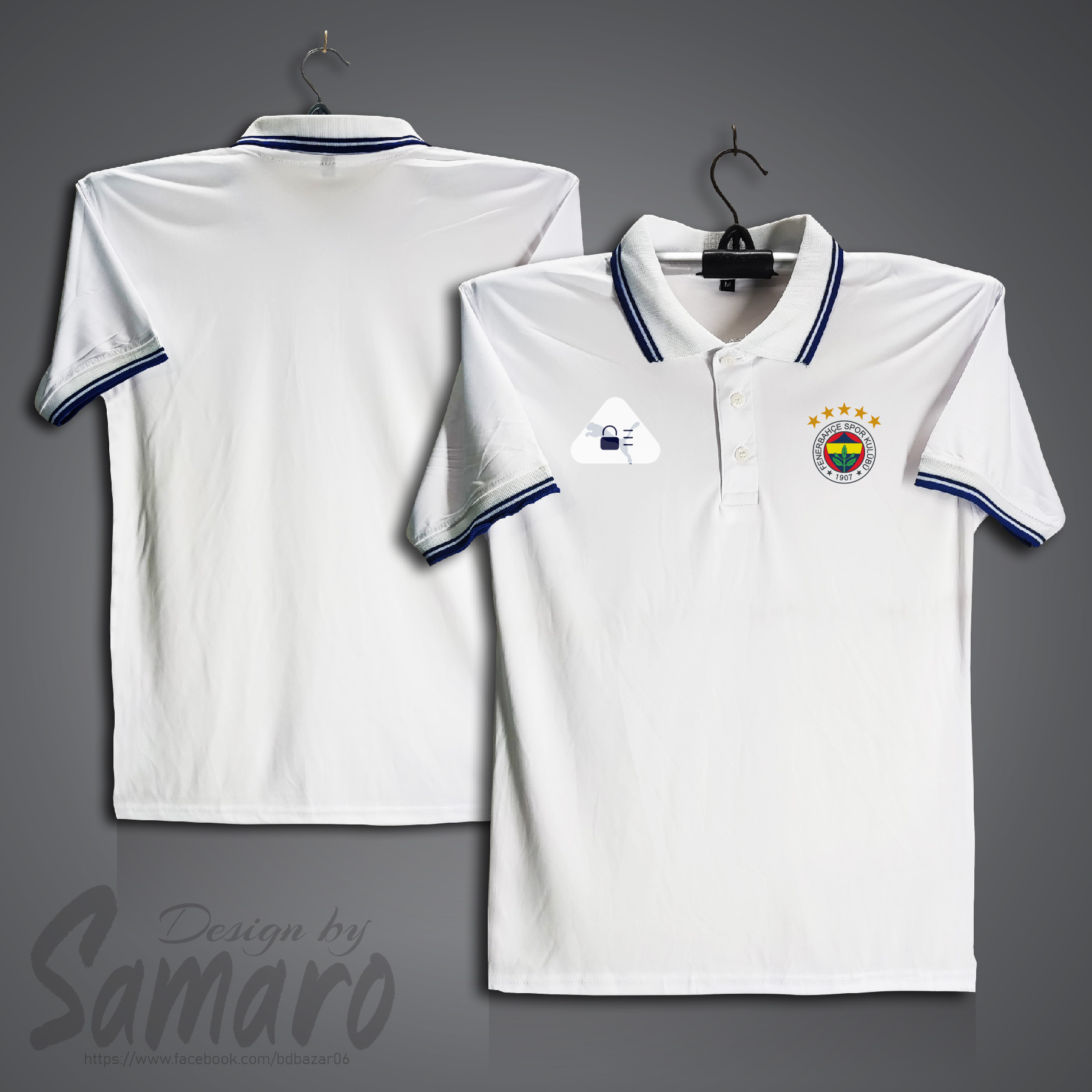 Picture of Fenerbahce Short Sleeve Polo Football Jersey For Men - PP Micro t shirt - Fenerbahce Jersey