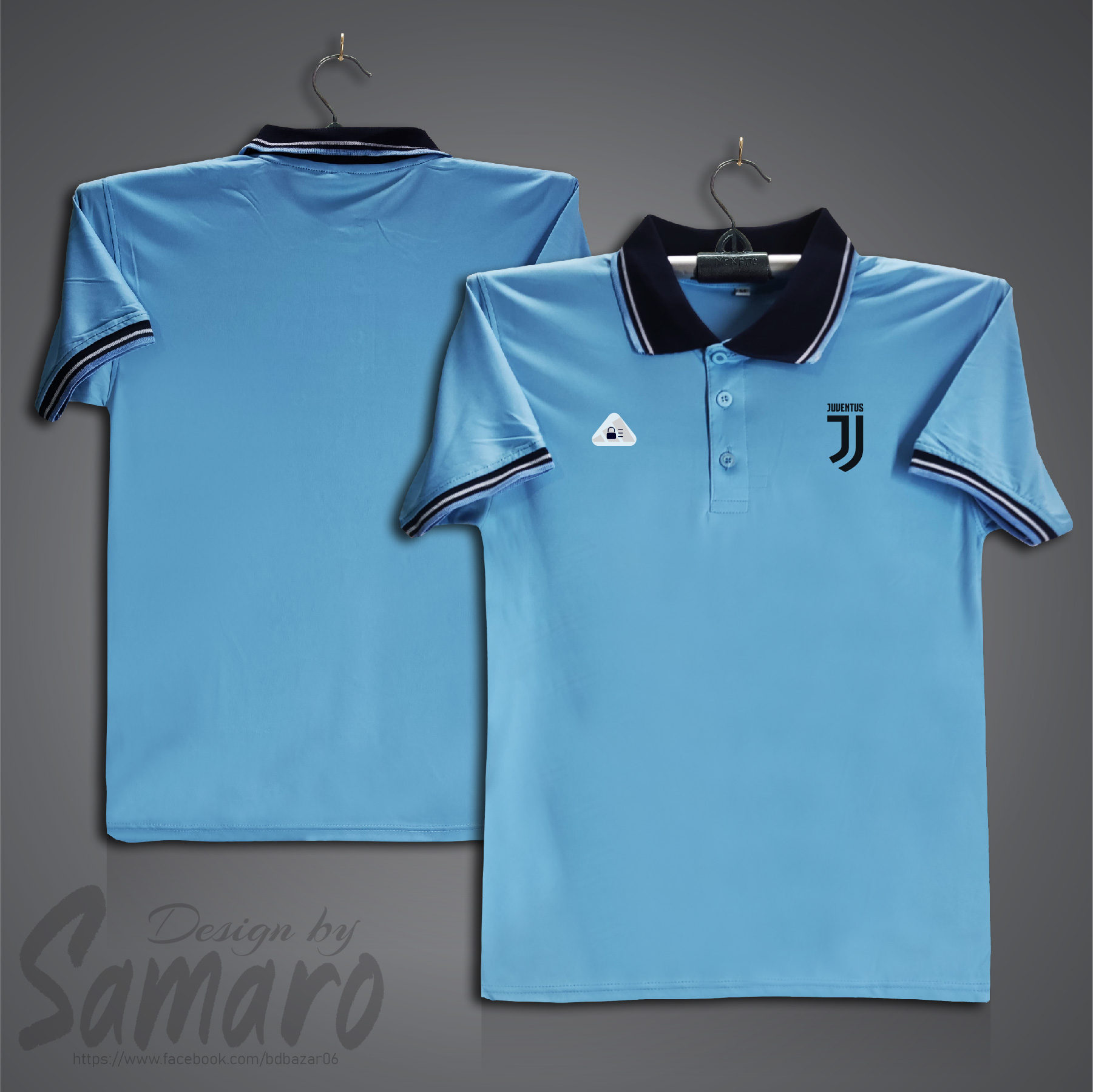 Picture of Juventus Short Sleeve Polo Football Jersey For Men - PP Micro Polo t shirt - Juventus Jersey