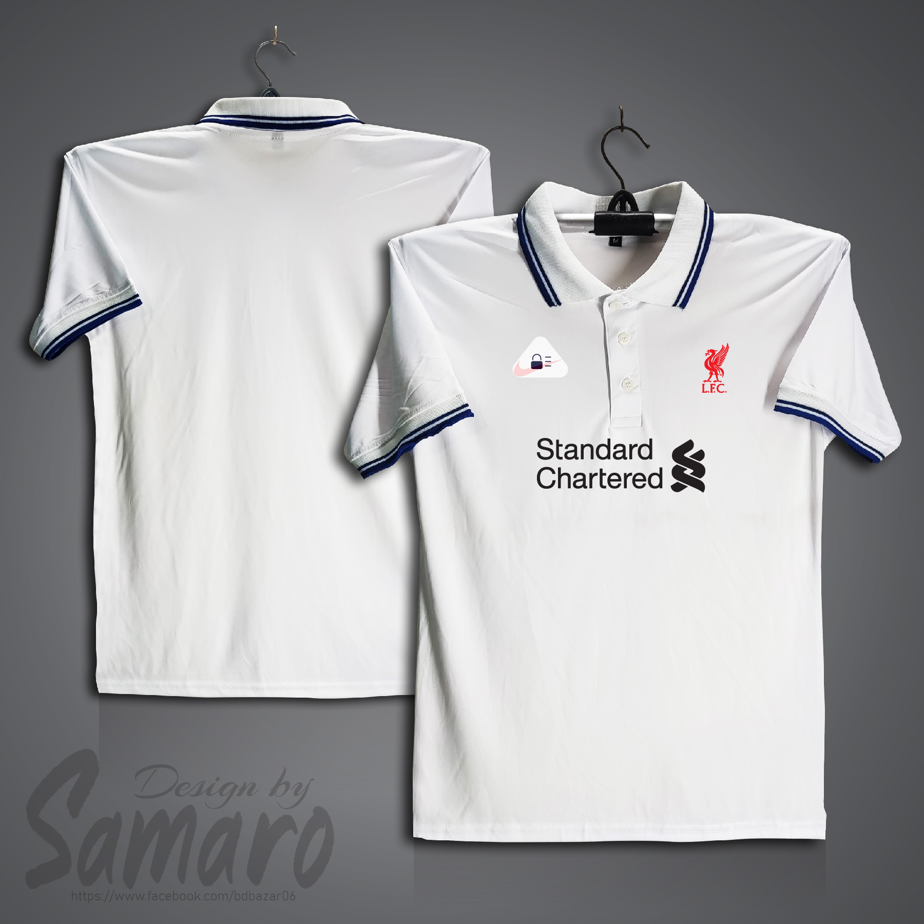 Picture of Liverpool Short Sleeve Polo Football Jersey For Men - PP Micro Collar Polo Jersey - Liverpool Jersey
