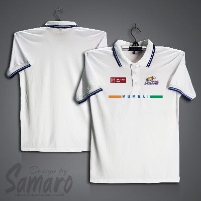 Picture of Mumbai Short Sleeve IPL Polo Cricket Jersey For Men - PP Micro IPL Polo Jersey