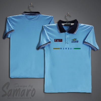 Picture of Mumbai Short Sleeve IPL Polo Cricket Jersey For Men - PP Micro IPL Polo Jersey
