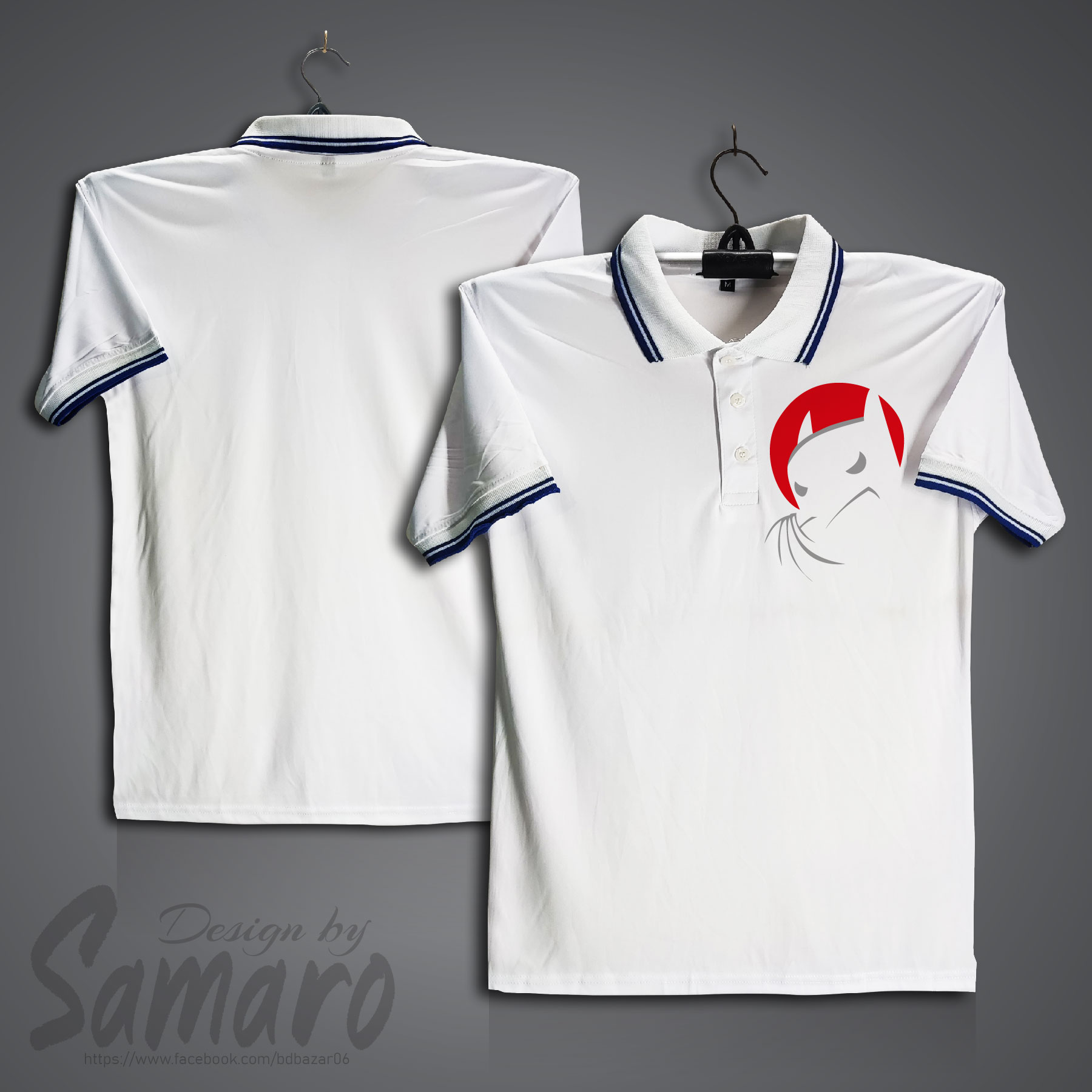 Picture of Angry Short Sleeve Polo Jersey For Men - PP Micro Polo T Shirt For Men - Angry Polo Jersey