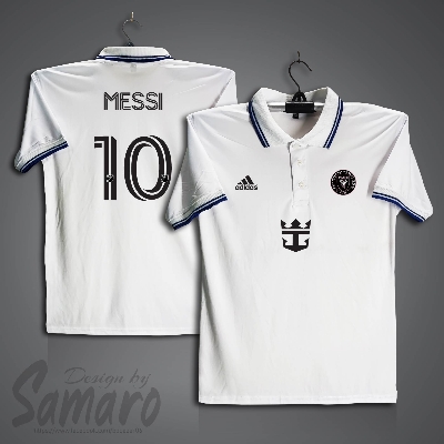 Picture of Inter Miami Short Sleeve Polo Football Jersey For Men - Messi 10 Polo Jersey - Inter Miami Jersey