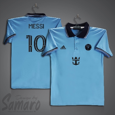 Picture of Inter Miami Short Sleeve Polo Football Jersey For Men - Messi 10 Polo Jersey - Inter Miami Jersey