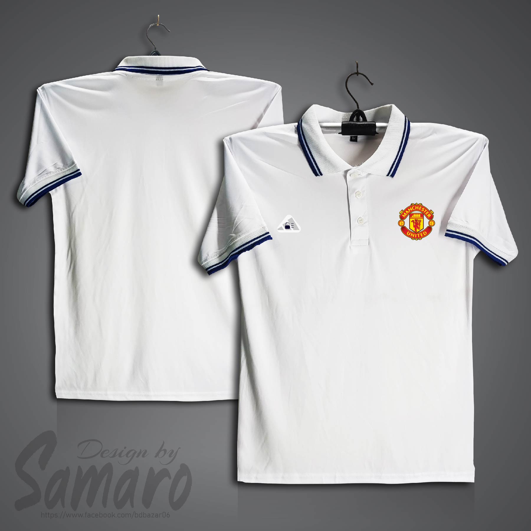 Picture of Man-u Short Sleeve Polo Football Jersey For Men - PP Micro Collar Polo Jersey - Man-n Jersey
