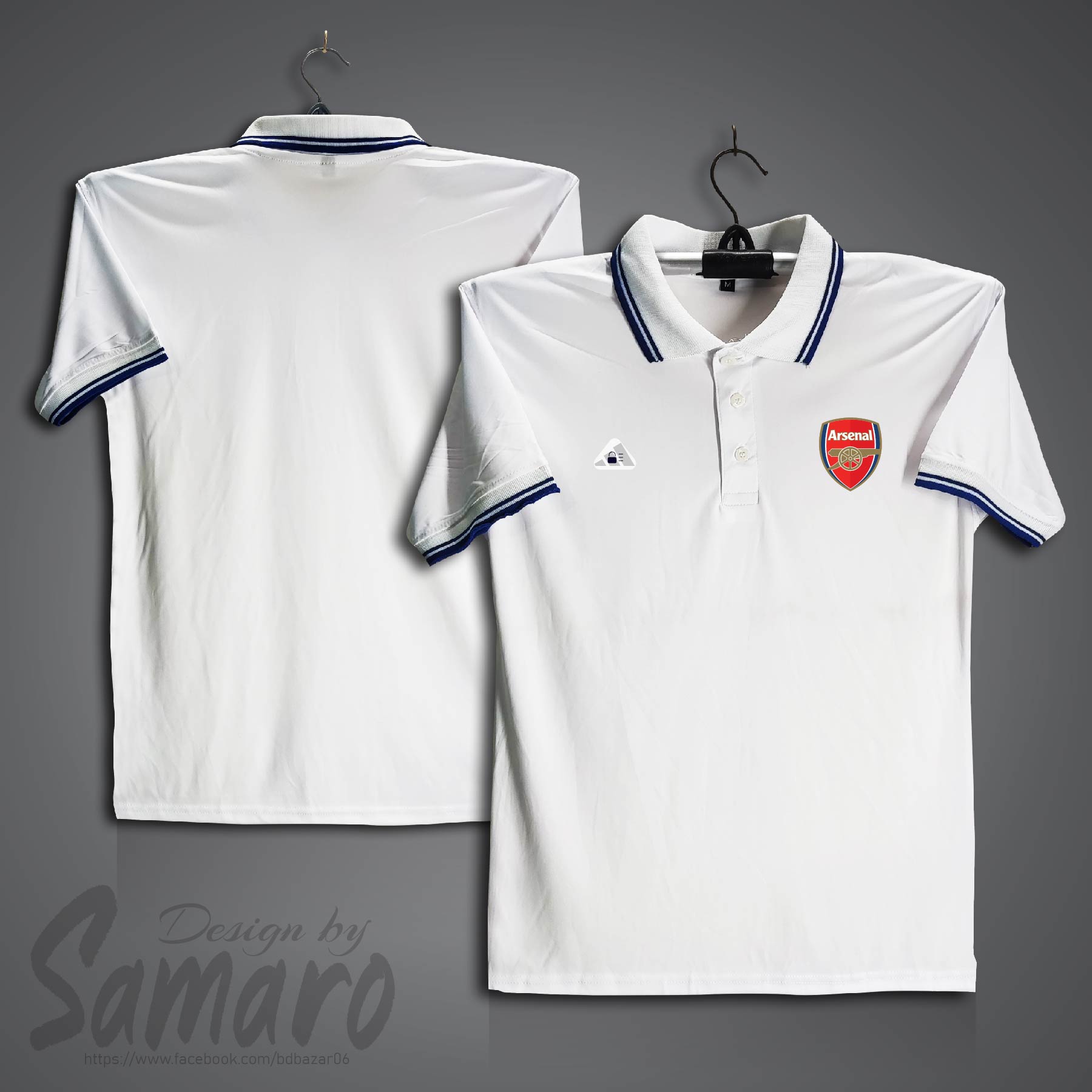 Picture of Arsenal Short Sleeve Polo Football Jersey For Men - PP Micro Collar Polo Jersey - Arsenal Jersey