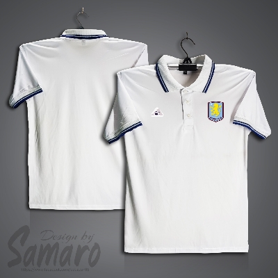 Picture of Aston Villa Short Sleeve Polo Football Jersey For Men - PP Micro t shirt - Aston Villa Jersey