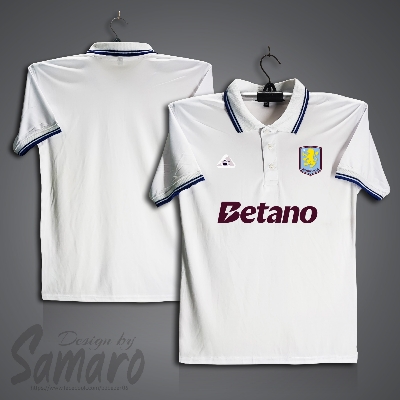 Picture of Aston Villa Short Sleeve Polo Football Jersey For Men - PP Micro t shirt - Aston Villa Jersey