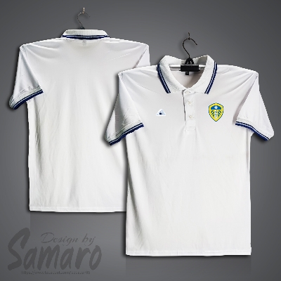 Picture of Leeds United Short Sleeve Polo Football Jersey For Men - PP Micro Polo t shirt - Leeds United Jersey