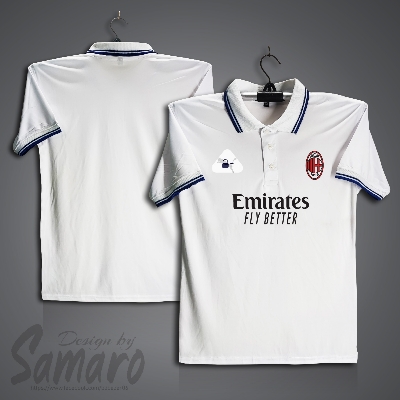 Picture of AC Milan Short Sleeve Polo Football Jersey For Men - PP Micro Polo t shirt - AC Milan Jersey