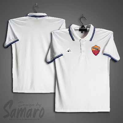 Picture of AS Roma Short Sleeve Polo Football Jersey For Men - PP Micro Collar Polo Jersey - Roma Jersey
