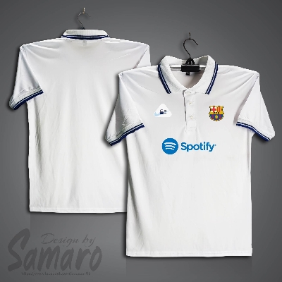 Picture of Barcelona Short Sleeve Polo Football Jersey For Men - PP Micro Collar Polo Jersey - Barcelona Jersey