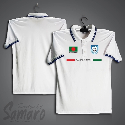 Picture of B-d Short Sleeve Polo Football Jersey For Men - PP Micro Collar Polo Jersey - Banglades Fan Jersey
