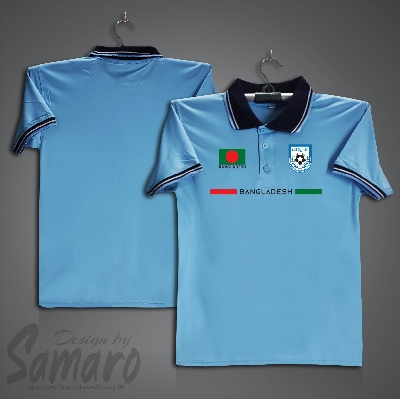 Picture of B-d Short Sleeve Polo Football Jersey For Men - PP Micro Collar Polo Jersey - Banglades Fan Jersey