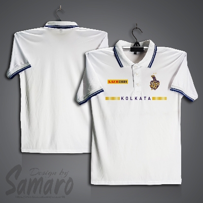 Picture of Kolkata Knight Riders Short Sleeve IPL Polo Cricket Jersey For Men - PP Micro IPL Polo Jersey - KKR IPL Jersey