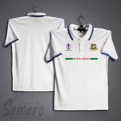 Picture of Bangladesh Short Sleeve Polo Cricket Jersey For Men - Bangladesh Cricket World Cup Jersey - Bangladesh Cricket Jersey