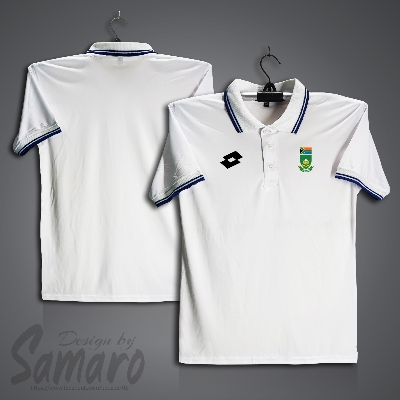 Picture of South Africa Test Short Sleeve Polo Cricket Jersey For Men - PP Micro Collar Polo Jersey - South Africa Cricket Jersey