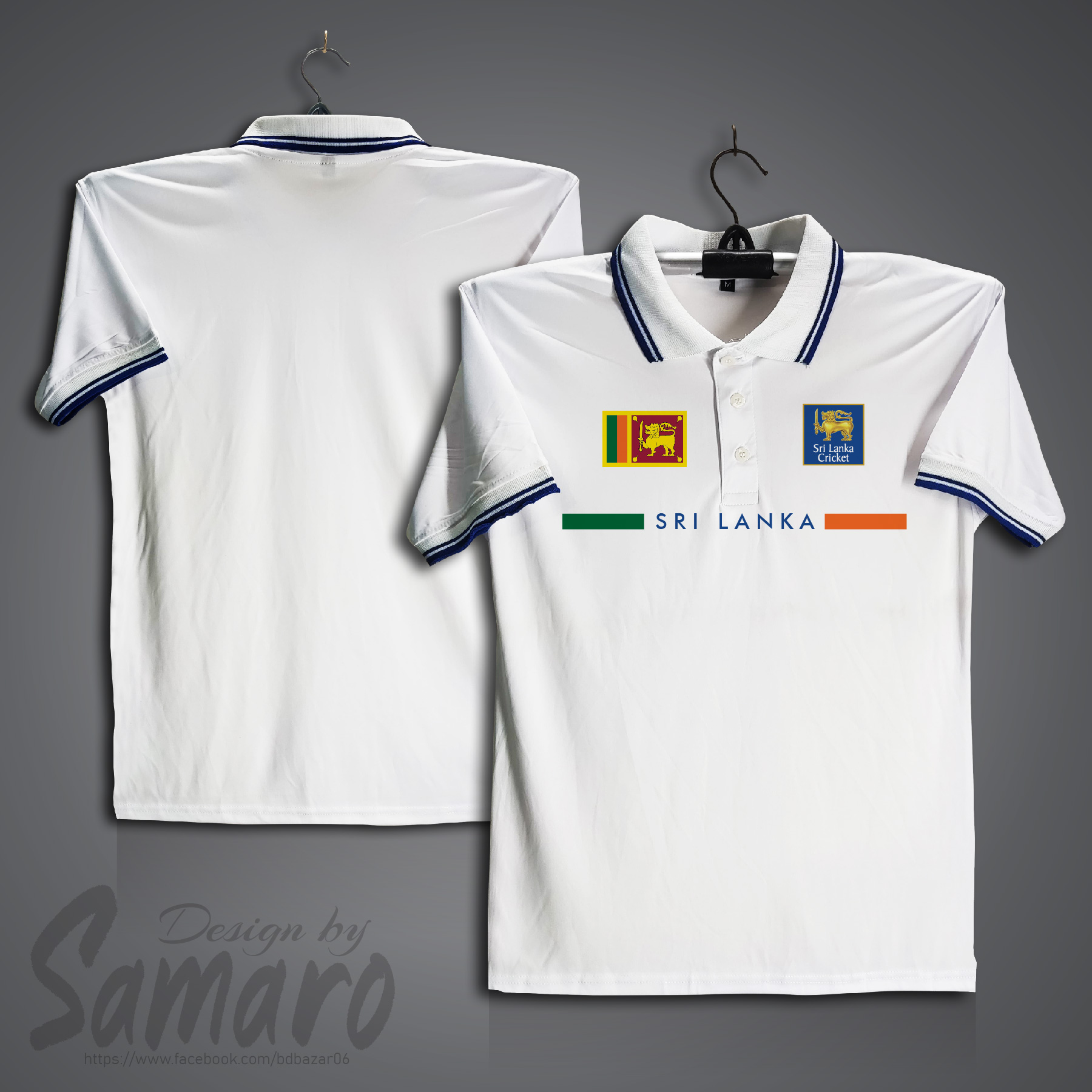 Picture of Sri Lanka Short Sleeve Polo Cricket Jersey For Men - PP Micro Collar Polo Jersey - Sri Lanka Cricket Jersey